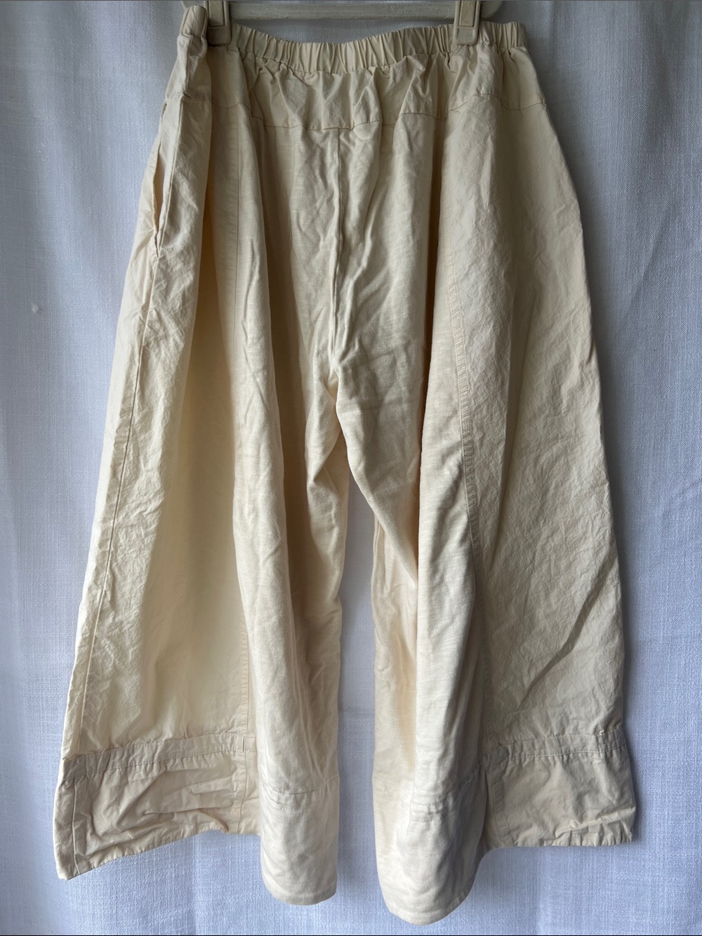 Anthropologie Daily Practice Women's Cream Wide-Leg Pull-On Pants Size Small - Picture 5 of 5